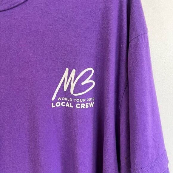 Michael Buble World Tour 2019 Purple Short Sleeve T-Shirt Men’s XL - Picture 2 of 6